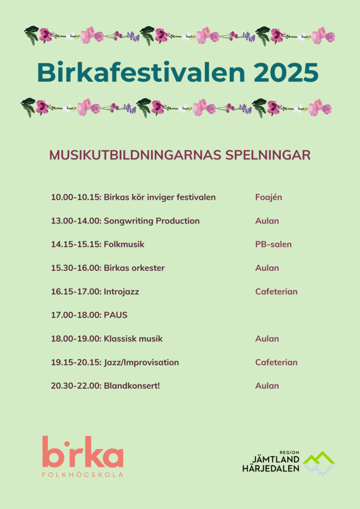 Programblad Birkafestivalen 2025